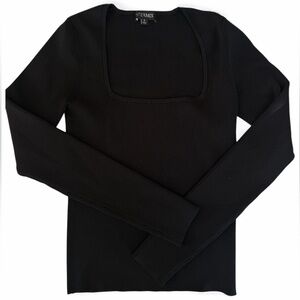 INTERMIX Black Long Sleeve Top Women's Size Small